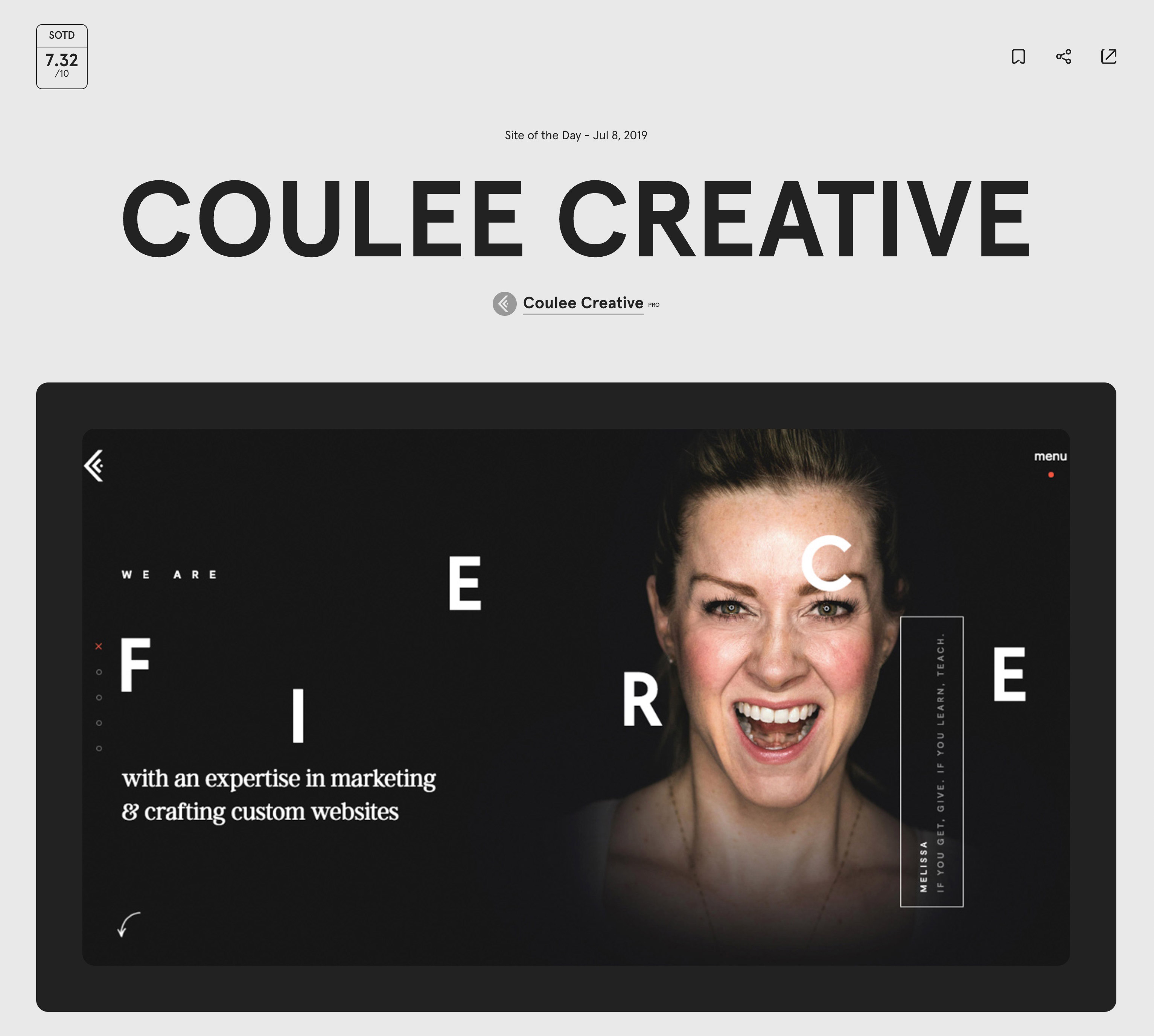 Awwwards Site Of The Day Coulee Creative