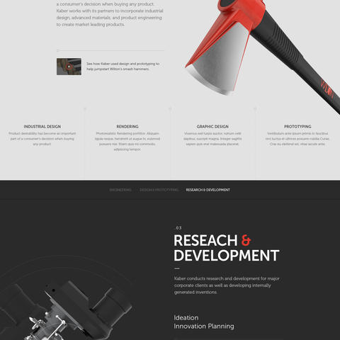 Kaber Website by Coulee Creative