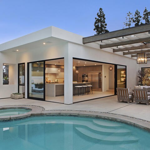 custom california home with pool
