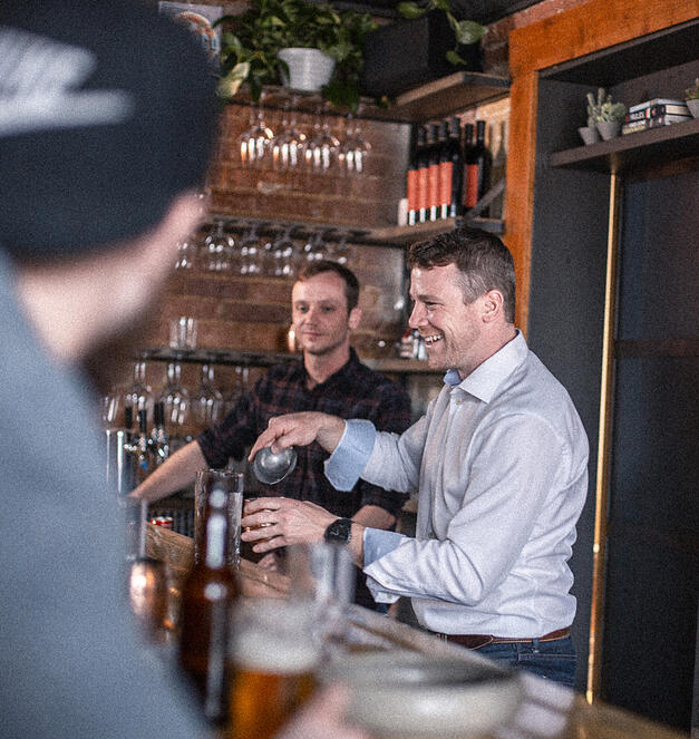 bartender making drink