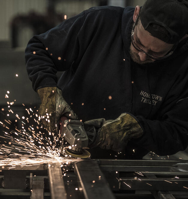 trolley bus welder